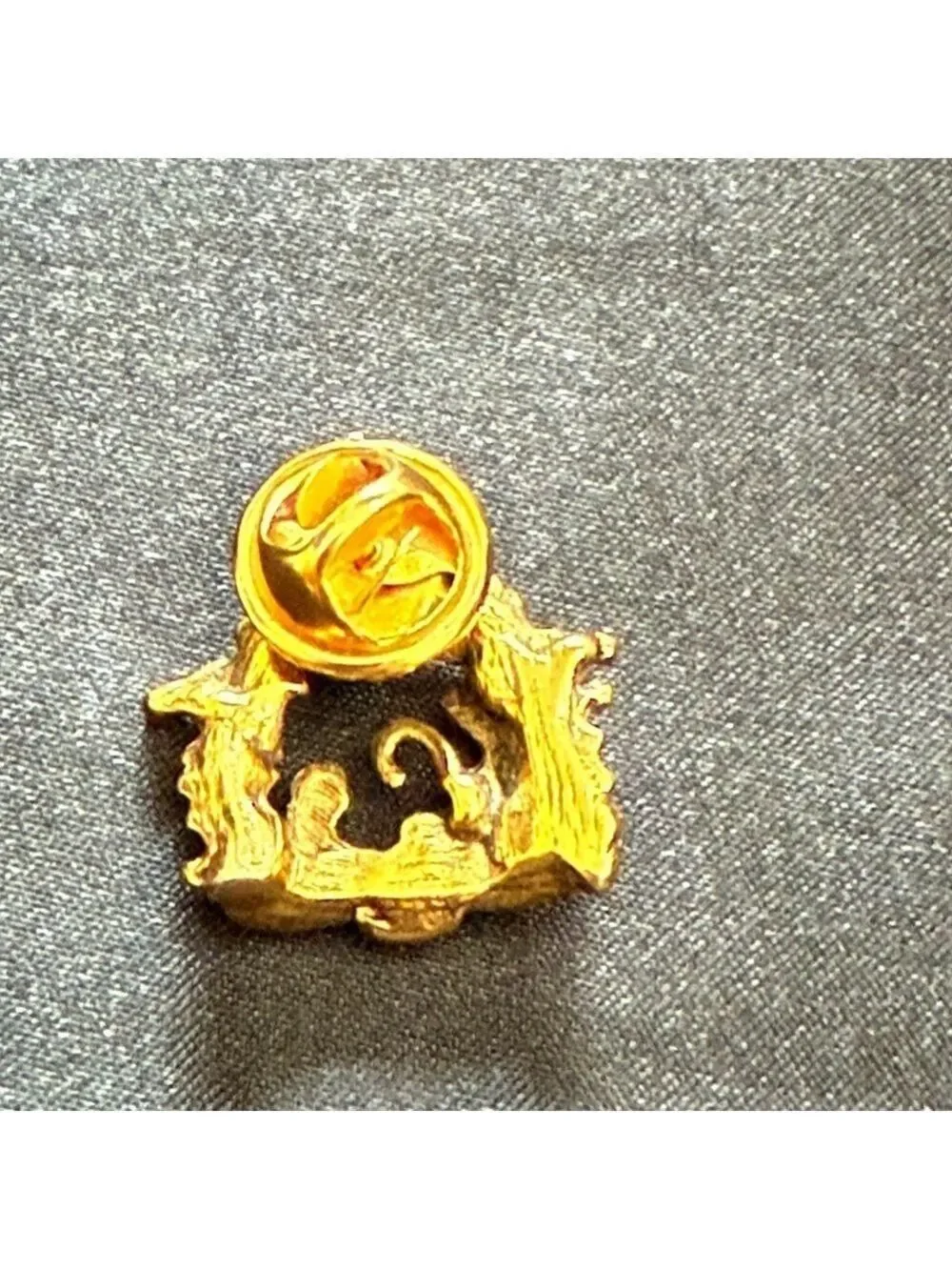 Vintage Bronze Nativity Pins Brooches